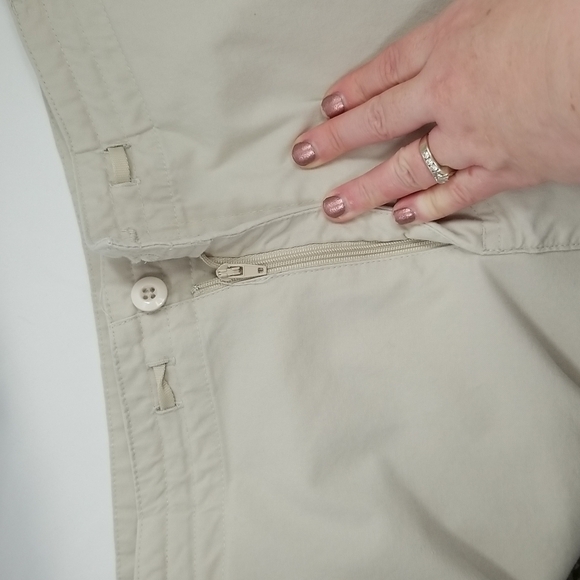 Weatherproof WMS SZ 12 Shorts Tan Cotton Flat Front Cargo Gorpcore Pebble - Picture 8 of 9